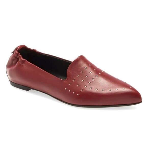 Agl Shoes - Most Comfortable Flat Shoes in Burgundy
